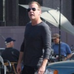 Kiefer Sutherland on location 24 Season 8 set picture