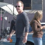 Kiefer Sutherland on location 24 Season 8 set picture