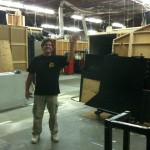 Guy Skinner waves goodbye - final day of 24 production