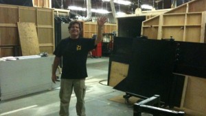 Guy Skinner waves goodbye - final day of 24 production