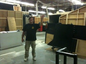 Guy Skinner waves goodbye - final day of 24 production