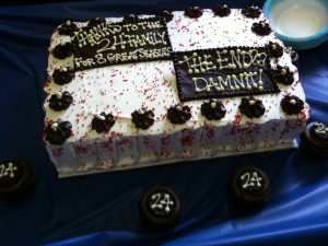 24 "The End" Damnit Cake