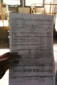 24 The Final Call Sheet