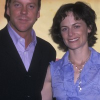 Kiefer Sutherland and Sarah Clarke at FOX Upfront 2002