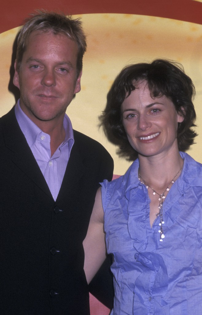 Kiefer Sutherland and Sarah Clarke at FOX Upfront 2002