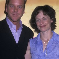 Kiefer Sutherland and Sarah Clarke at FOX Upfront 2002