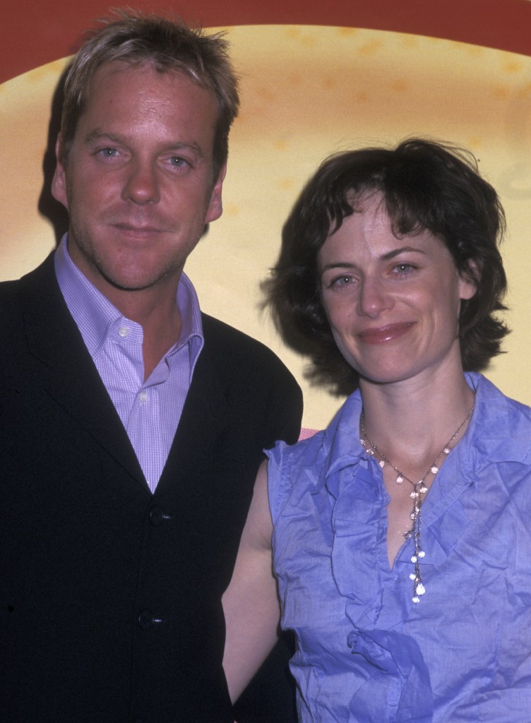 Kiefer Sutherland and Sarah Clarke at FOX Upfront 2002