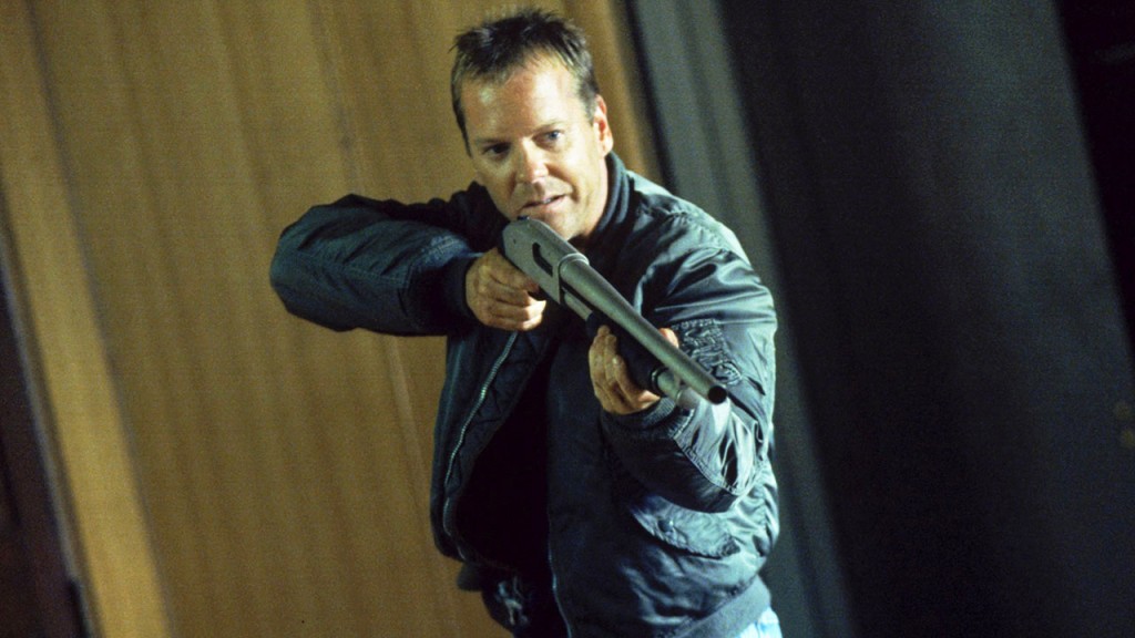 Jack Bauer with a shotgun in 24 Season 2 Episode 4