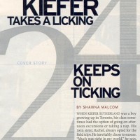 Kiefer Sutherland 2003 TV Guide Interview - Page 1