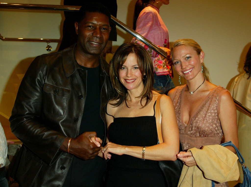 Dennis Haysbert, Kelly Preston and Sarah Wynter at Tod's Beverly Hills Boutique Charity Event