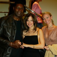 Dennis Haysbert, Kelly Preston and Sarah Wynter at Tod's Beverly Hills Boutique Charity Event
