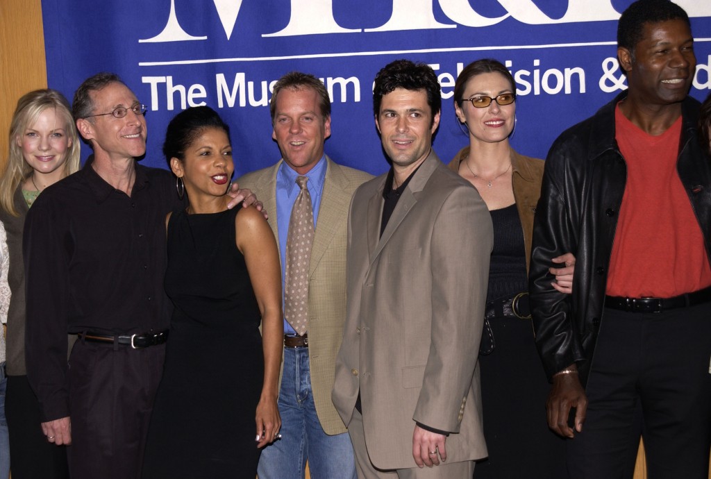 Laura Harris, Michael Loceff, Penny Johnson Jerald, Kiefer Sutherland, Carlos Bernard, Michelle Forbes, Dennis Haysbert at The 20th Anniversary William S. Paley Television Festival Presents "24"