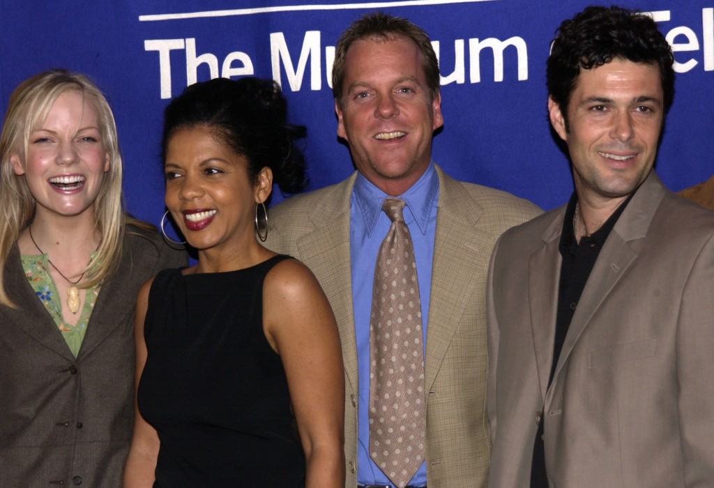 Laura Harris, Penny Johnson Jerald, Kiefer Sutherland, Carlos Bernard at The 20th Anniversary William S. Paley Television Festival Presents "24"