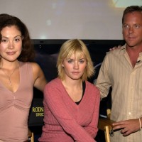 Reiko Aylesworth, Elisha Cuthbert, Kiefer Sutherland at 24 Season Two 24-Hour Marathon Screening