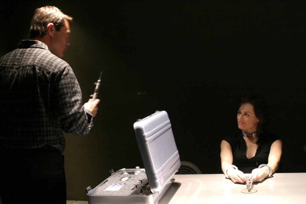 Nina Myers interrogated in 24 Season 3