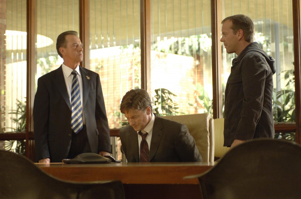 Jack Bauer and Charles Logan question Walt Cummings in 24 Season 5 Episode 6