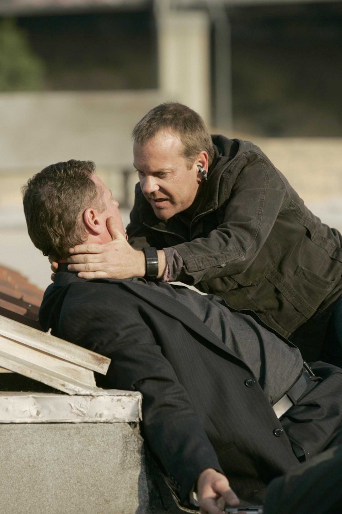 Jack Bauer tries to save James Nathanson in 24 Season 5 Episode 9