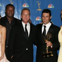 Cast of 24 Backstage After Winning Outstanding Drama Series at 2006 Emmy Awards