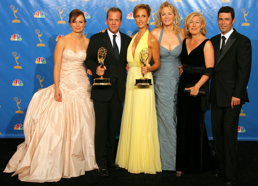 Cast of 24 Backstage After Winning Outstanding Drama Series at 2006 Emmy Awards