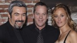 Jon Cassar Kiefer Sutherland and Kim Raver at 24 Season 5 DVD Launch Party