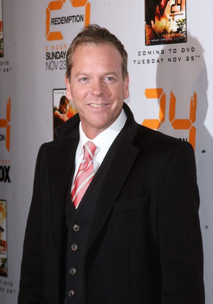 Kiefer Sutherland at 24 Redemption Premiere in NYC