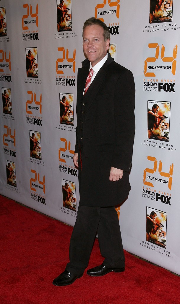 Kiefer Sutherland at 24 Redemption Premiere in NYC