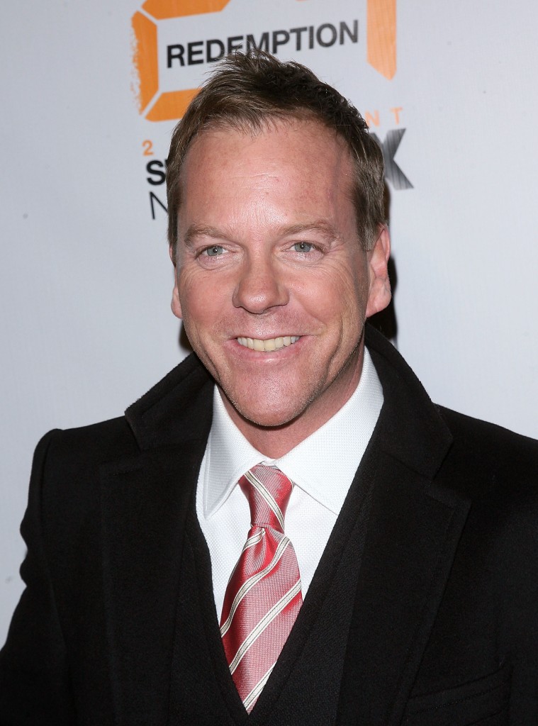 Kiefer Sutherland at 24 Redemption Premiere in NYC