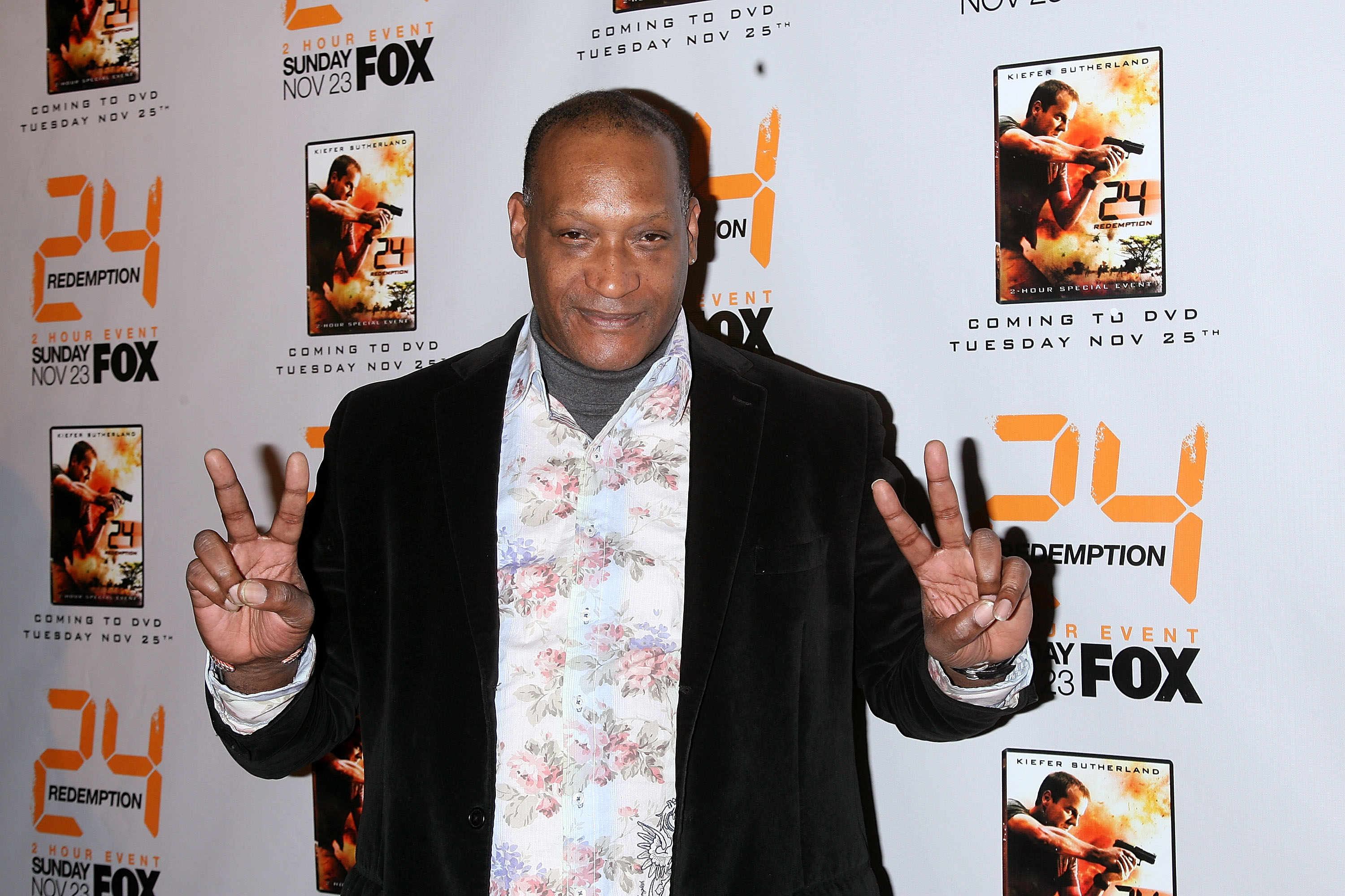 Cast member Tony Todd and wife attend the world premiere of '24:  Redemption' at the AMC Theatres Empire 25 in New York City, NY, USA on  November 19, 2008. Photo by Graylock/ABACAPRESS.COM