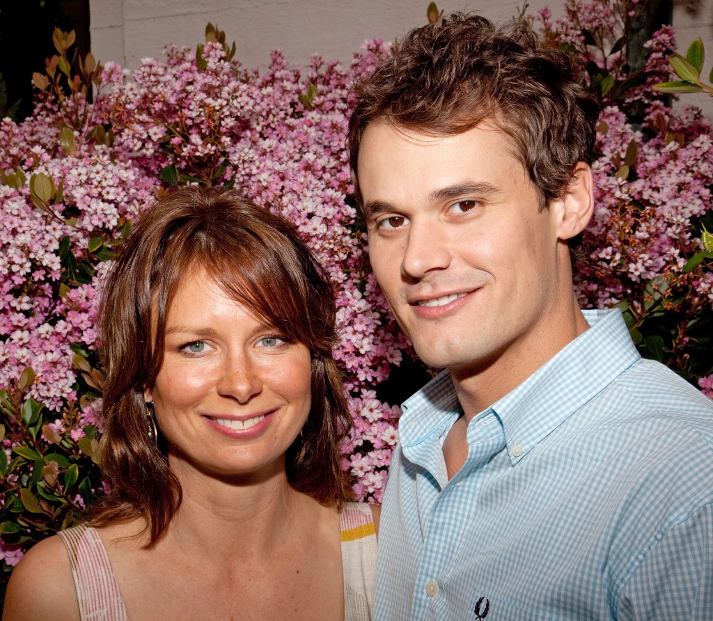 Mary Lynn Rajskub and husband Matthew Rolph at Art Show Opening Reception