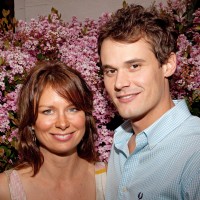 Mary Lynn Rajskub and husband Matthew Rolph at Art Show Opening Reception