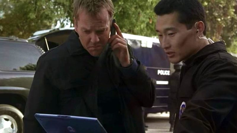 Daniel Dae Kim with Kiefer Sutherland in 24