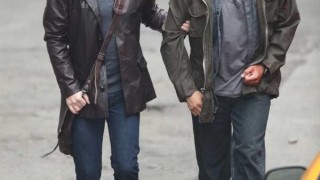 Kiefer Sutherland and Benito Martinez filming 24 Season 8 premiere