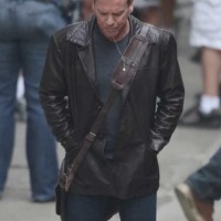 Kiefer Sutherland and Benito Martinez filming 24 Season 8 premiere