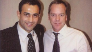 Roman Mitichyan with Kiefer Sutherland