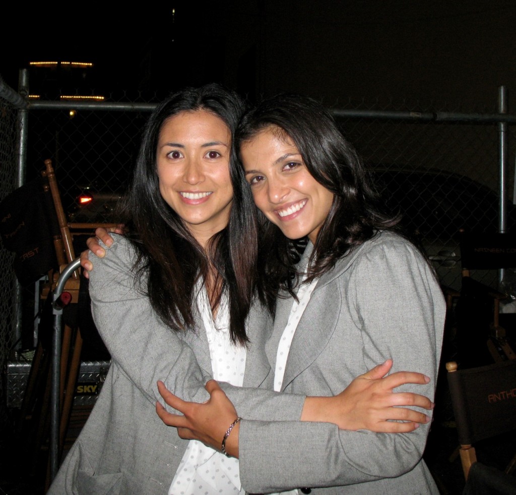 Nazneen Contractor and stunt double Sera Trimble