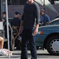 Kiefer Sutherland on location 24 Season 8 set picture