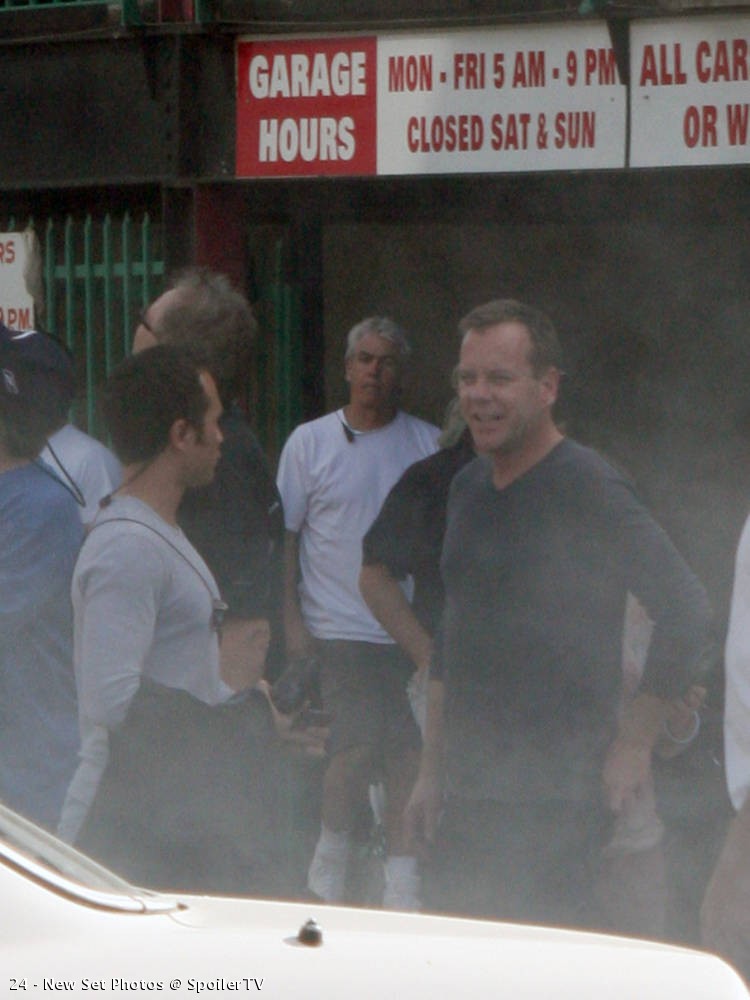 Kiefer Sutherland Sterling Rush on location 24 Season 8 set picture