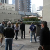 Kiefer Sutherland, Katee Sackhoff, Freddie Prinze Jr filming 24 Season 8 Episode 20