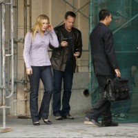 Kiefer Sutherland and Katee Sackhoff on 24 set