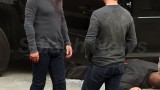 Kiefer Sutherland and stunt double 24 Series Finale set pictures