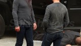 Kiefer Sutherland and stunt double 24 Series Finale set pictures
