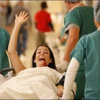 Annie Wersching bloody hospital behind the scenes