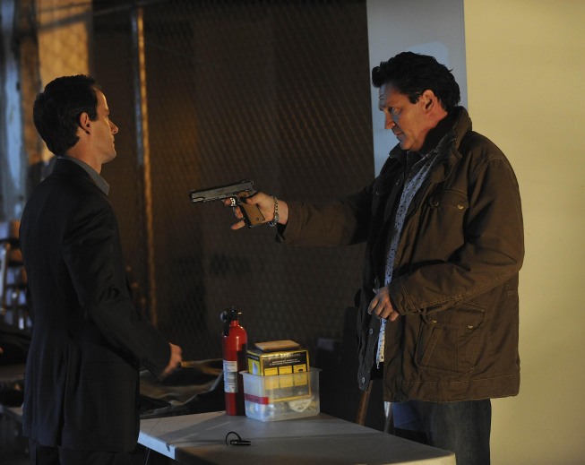 Pavel Tokarev and Michael Madsen as Jim Ricker 24 Season 8 Episode 21