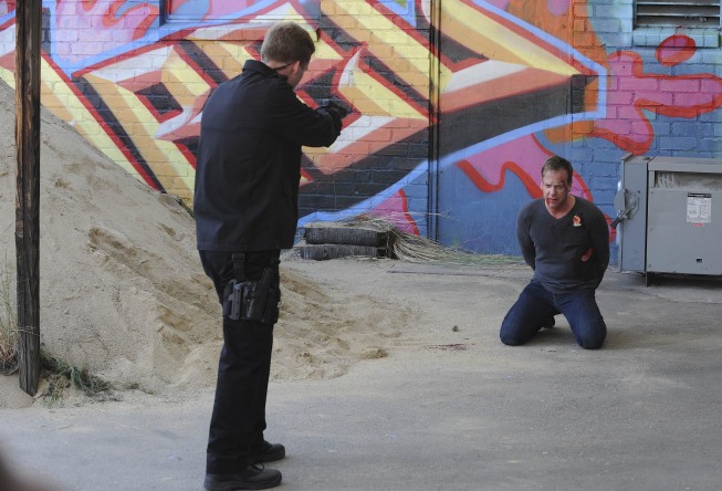 Jack Bauer at gunpoint in 24 Series Finale