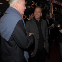 Jon Voight and Kiefer Sutherland at 24 Series Finale Party