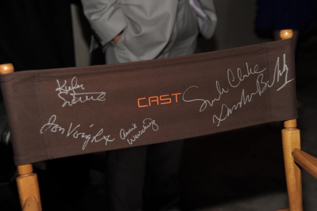 Chair autographed by 24 cast at 24 Series Finale Party