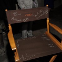 Chair autographed by 24 cast at 24 Series Finale Party