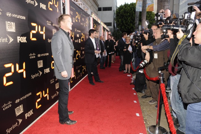 Kiefer Sutherland red carpet at 24 Series Finale Party