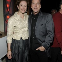 Leslie Hope and Kiefer Sutherland at 24 Series Finale Party
