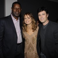 Dennis Haysbert Mary Lynn Rajskub and Carlos Bernard at 24 Series Finale Party